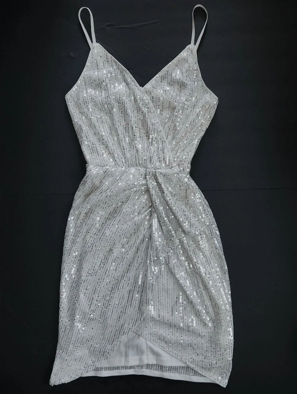 Silver Sequin bodycon dress size small